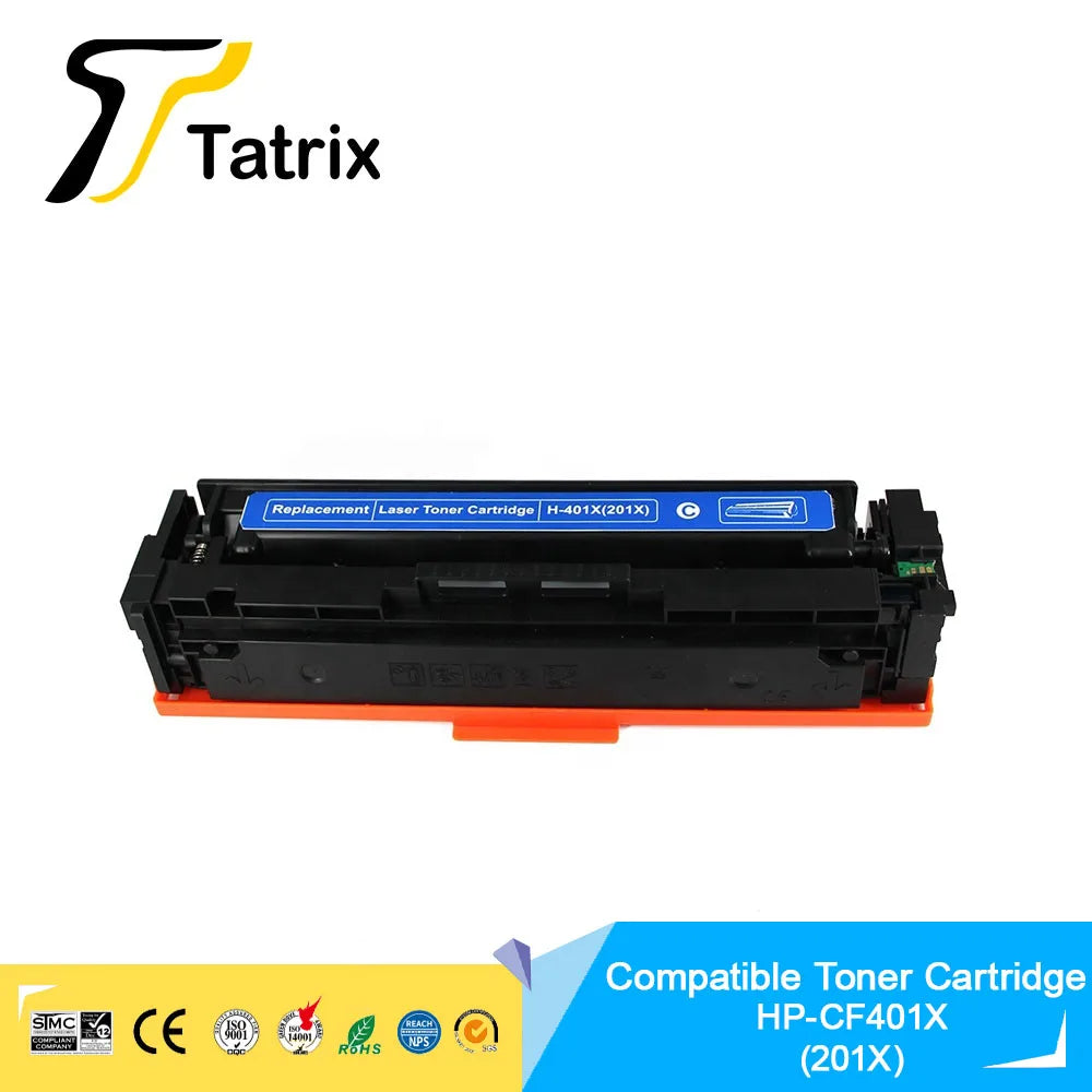 Tatrix Premium Compatible Laser Color Toner Cartridge CF400X CF401X CF402X CF403X 201X for HP M252dn/ 252n/MFP M277dw/277n/M274n