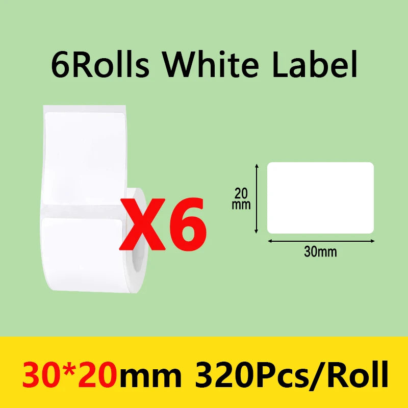 Niimbot B21/B1/B203 Mini Bluetooth Thermal Printer Anti-Oil Sticker Waterproof Adhesive Label Paper For Office Tag Labels Maker