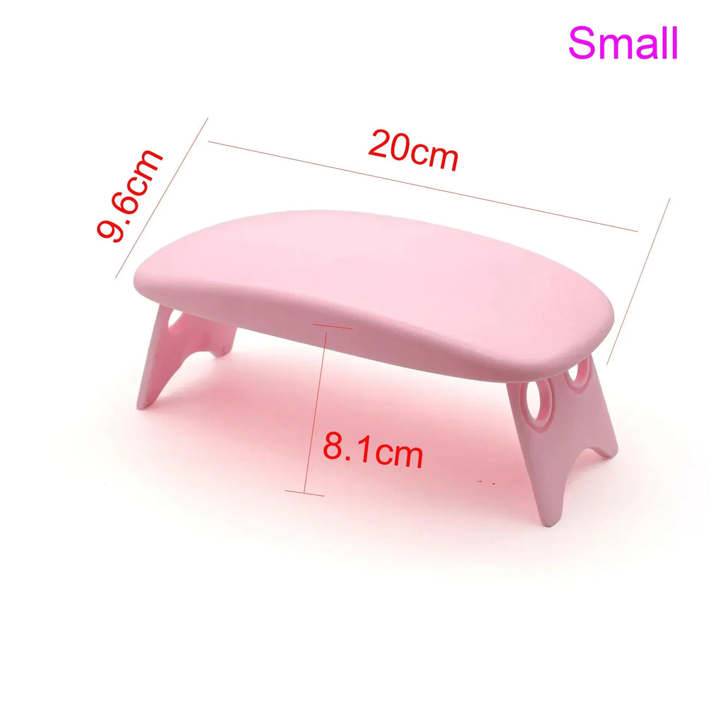 Folding Nail Hand Manicure Rest Arm Stand Pillow Cushion Holder Table Desk Armrest Sponge Support Mat Polish Tool Practice Salon