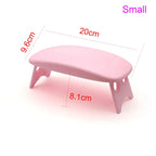 Folding Nail Hand Manicure Rest Arm Stand Pillow Cushion Holder Table Desk Armrest Sponge Support Mat Polish Tool Practice Salon