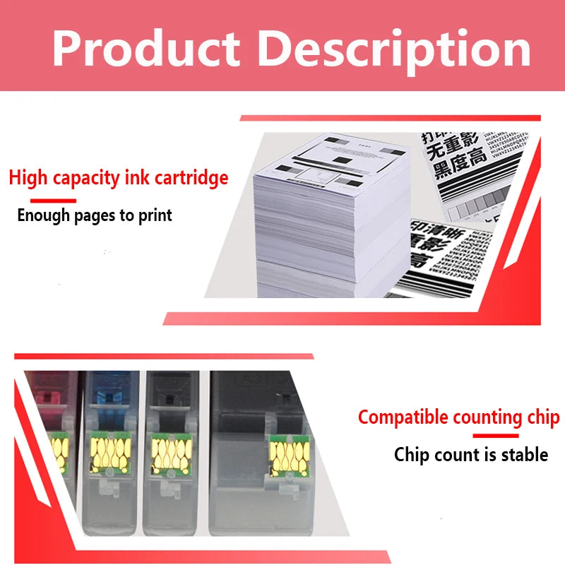 PGI550 CLI551 Compatible Ink Cartridges PGI-550 CLI 551 PGI-550 CLI-551 For Canon MG6350 MG7150 IP8750 Ip7250 Printers