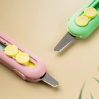 Portable Magnetic Utility Knife Mini Box Opener Letter Cutter Paper Cutting Tool Safety Retractable School Office Stationery