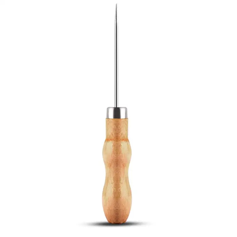 Leather Sewing Awl Set Metal/Wood/Plastic Multifunctional Shoes Repair Tool Kit Punch Stitching Needles DIY Candle Mold Punching