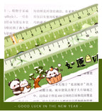 Cute Panda Magnetic Bookmark Ruler Student Creative Flexible Ruler 15cm Cartoon Rabbit Bear Capybara Magnetic Straight Ruler