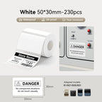 1 Roll NIIMBOT White/Cold Thermal Adhesive Label for B1 B21 B3S B31 B4 Anti-Oil Tear-Resistant Price Tag Home Bussiness Use