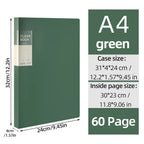 A4 Side-Loading Document Folder Multi-Layer Transparent  Organizer Paper Holder Sheet Music Binder with Dividers 20/30/40/60Page