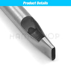 1pc 4mm/5mm Width Leather Oval Shape Hole Punch Steel Craft Hollow Hole Punch Leather Tools Leather Belt Hole Punch DIY Tools