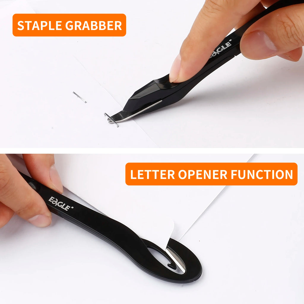 Eagle Letter Opener Envelope Mail Slitter，With Staple Remover， Safe Cutter Box Opener For Home Office Envelope