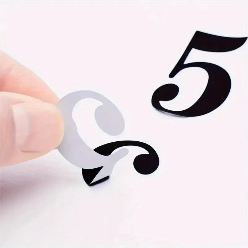 Digital stickers, mailbox stickers, and waterproof digital labels are used to mark house numbers and home office address numbers