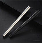 High Quality 0.38mm Extra Fine Nib Fountain Pen Stainless Steel Extremely Black Metal Business Office Writing Calligraphy Pens