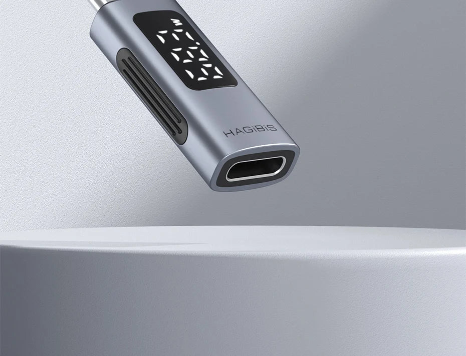 Hagibis LED Display 240W USB C Adapter Type C to USB C USB4 Connector 40Gbps 8K@60Hz for Thunderbolt 4/3 iPhone 15/16/17 Macbook