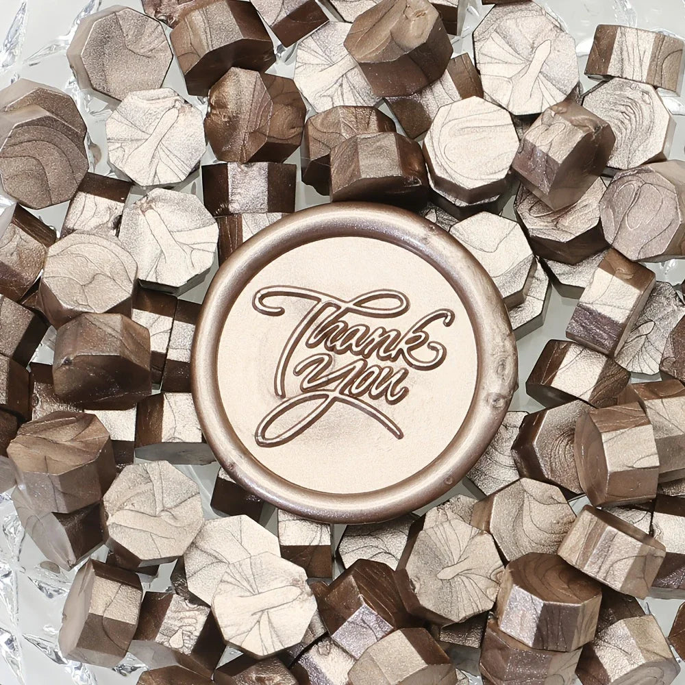 100pcs/bag Octagonal Sealing Wax Beads for Wax Stamps is Suitable for Wedding Invitations, Envelope Cards, Christmas Gift