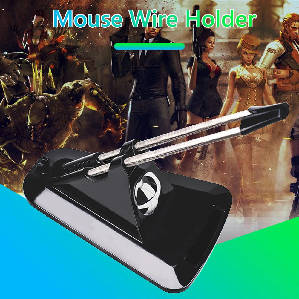 Mouse Cable Holder Computer PC Mouse Bungee Cord Clip Wire Line Organizer Management Gaming Flexible Wired Mice Fixed Holder