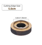 QJH Big Size Hollow Round Hole Punch, High Carbon Steel Round Leather Cutting Dies for DIY Leather Crafts (5 6 7 8 9 10 11 12cm)