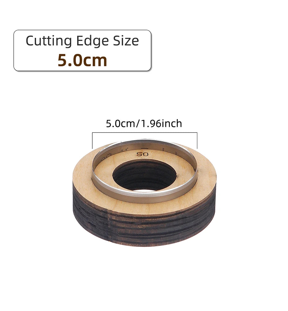 QJH Big Size Hollow Round Hole Punch, High Carbon Steel Round Leather Cutting Dies for DIY Leather Crafts (5 6 7 8 9 10 11 12cm)