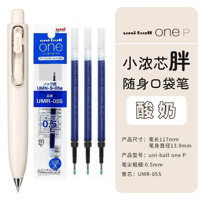 Uni Uniball One P 1pcs Gel Pen Japan Original New Stationery UMN-SP 0.5 Mini Pocket Pen Cute Portable Writing,Record Neutral Pen