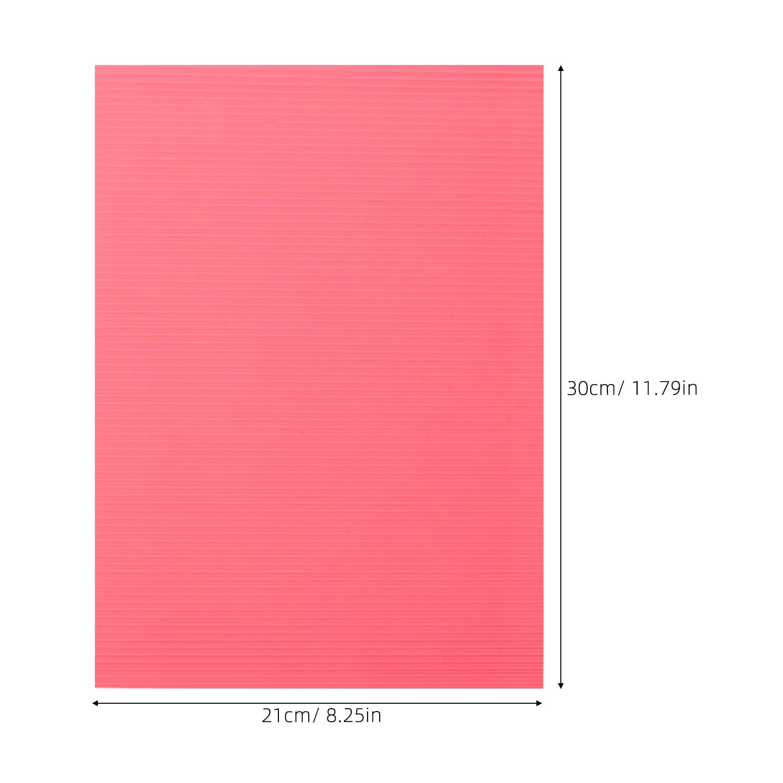 40Pcs Colored Corrugated Paper Sheets Thick Construction Paper 11.81x8.27 Inch for DIY Crafts Kindergarten School Project