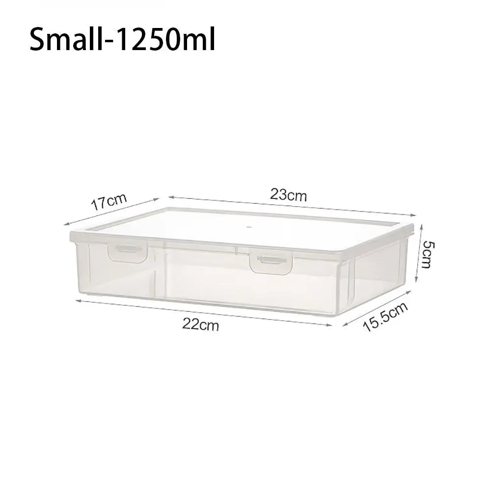 1Pc Transparent Storage Container Plastic Dustproof Box Stationery Jewelry Portable Large Capacity A4 A5 File Organizer Supplies