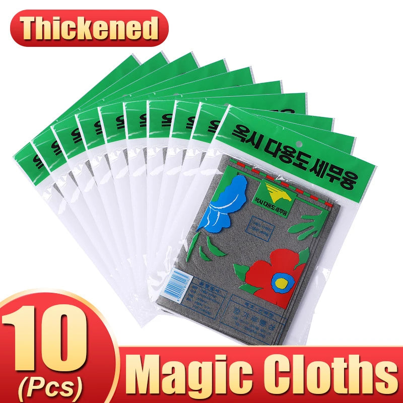 Thickened Magic Cleaning Cloth No Trace Reusable Microfiber Washing Rag Car Window Glass Wipe Towel Kitchen Clean Tool Wholesale