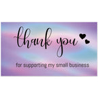 10-50pcs Thank You Cards For Small Business Colorful Laser Paper Thank You For Your Order "Beyond Grateful" Cards