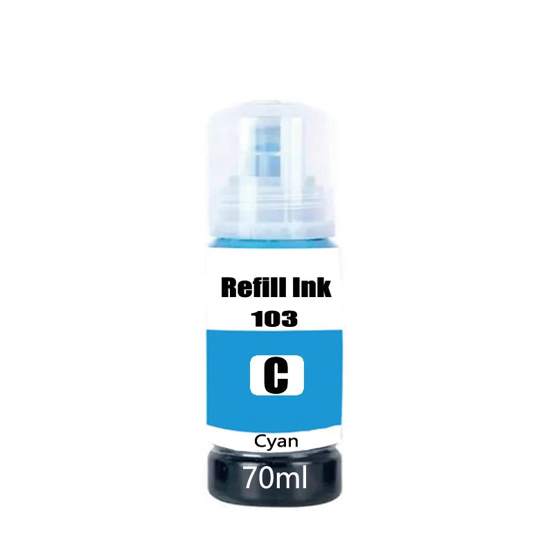 T103 103 104 Refill Dye Ink For Epson Eco Tank L1110 L3100 L3110 L3111 L3116 L3150 L3151 L3156 L3160 5190 Desktop Printer