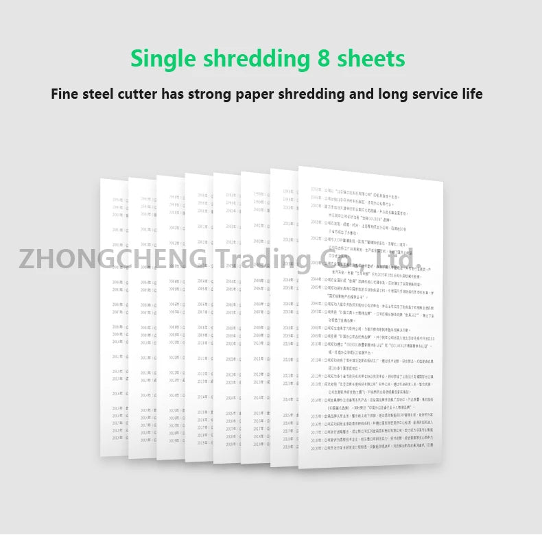 Upgrade New 20L GD9138 Electric Paper Shredder 2X15MM Office A4 Paper Shredder Granular Household High-power Silent Paper Shredd