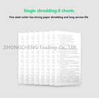 Upgrade New 20L GD9138 Electric Paper Shredder 2X15MM Office A4 Paper Shredder Granular Household High-power Silent Paper Shredd