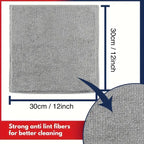 5 Packs Microfiber Cleaning Cloth, 30*30cm Mixed Color Cleaning Rags, Cleaning Towels for Car Care, House, Kitchen, Glass