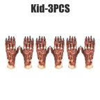 Mummy Hand Latex Gloves for Halloween Easter Costume Lifelike Zombie Prop for Adults Children Party Favor Spooky Dress-Up