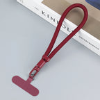 Universal Adjustable Mobile Phone Lanyard Short Wrist Strap with Self-locking Anti-drop Design Durable Polyester Phone Strap