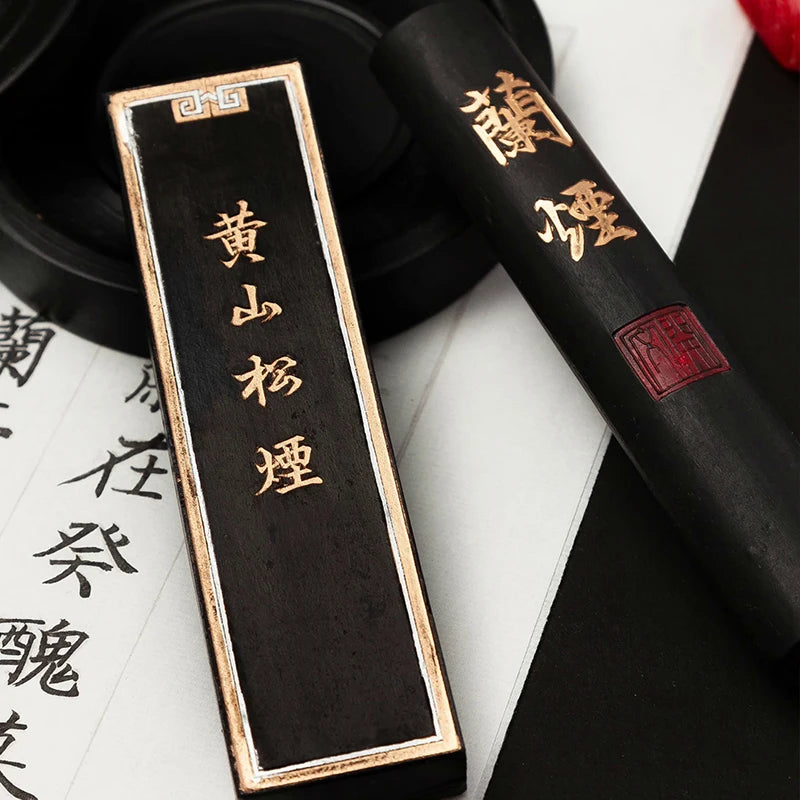 Chinese Calligraphy Ink Stone Handmade Ink Stick for Calligraphy and Painting Ink Bar Brush Painting Paint Calligraphy Ink Block