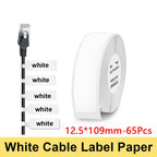 Niimbot Thermal Cable Label 1Roll Paper Adhesive Waterproof Color UV Sticker For D11/D110/D101 Mini Portable Printer Label Maker