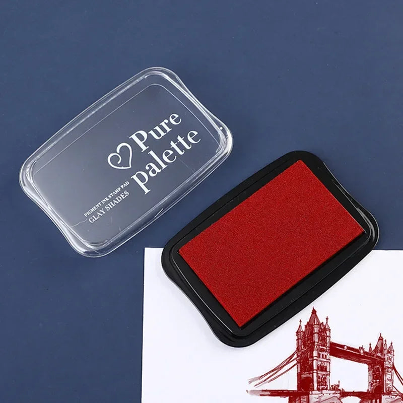 12 Colors Large Size Vintage Inkpad for Stamp DIY Crafts Scrapbooking Ink Pads Rubber Wooden Stamps Paper Inkpads Paper Decor