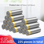 5/10/15/20 Rolls Drawstring Trash Bags for Kitchen Trash Can Thicken Large Capacity Garbage Bag Plastic Home Dustbin Storage Bag