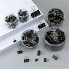 15mm/19mm/25mm/32mm/41mm/51mm Black Metal Binder Clips Long Tail Clip Folder Bookmark Paper Ticket Clip