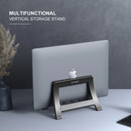 OATSBASF Vertical Laptop Stand Holder For MacBook Air Pro Xiaomi Tablet Gravity Notebook Stand ABS Laptop Support Desktop Holder