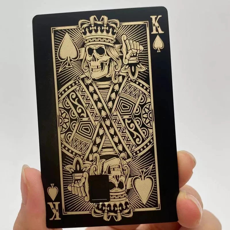 Dropshipping Custom Heavy Metal Gift Card Laser Engraved Blank VIP Card Free Design Multi Colors Luxury Novelty Gift