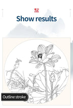 6/9/ 12/ 16 Chinese Painting Brush Beginner Calligraphy Drawing Bamboo Pen Curtain Felt Rice Paper Set Landscape Drawing Writing