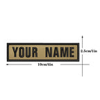 1PC 10cmX2.5cm Custom Name Flag Patch Badge Khaki Iron On Or Hook Loop Netherlands Russia Lithuania France Italy Spain Israel