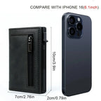 Magnetic Credit Card Holder Luxury Men Wallet Rfid Blocking Pop Up Minimalist Wallet Leather Bank Cardholder Case Vallet for Men