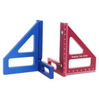 Woodworking Square Protractor Aluminum Alloy Miter Triangle Ruler High Precision Layout Measuring Tool for Engineer Carpenter