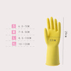 1 Pair Latex Dish Washing Gloves Women's Waterproof Household Kitchen Washing Bowl Washing Clothes Vegetable Cleaning