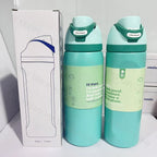 Portable Fruit Car Cup Thermoses Summer Soccer Stainless Steel Insulated Cup 32OZ Large-capacity Football Water Bottles