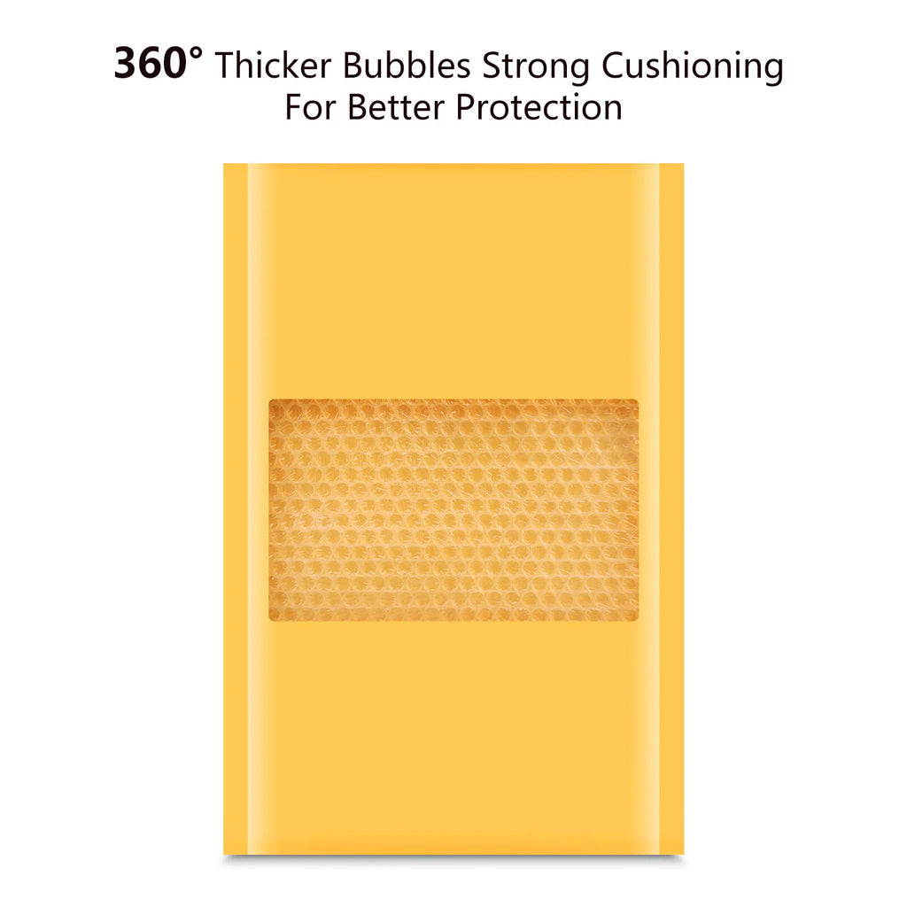 10pcs Kraft Bubble Mailer Bulk High Density Bubble Waterproof Self Seal Adhesive Shipping Bags Protect Your Item Cushioning