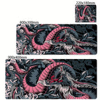Black and White Dragon Large Mouse Mat Gaming Mousepad Big Rubber Base Mouse Pad Purple Deskpad Eyboard Mats Mousepads 400x900