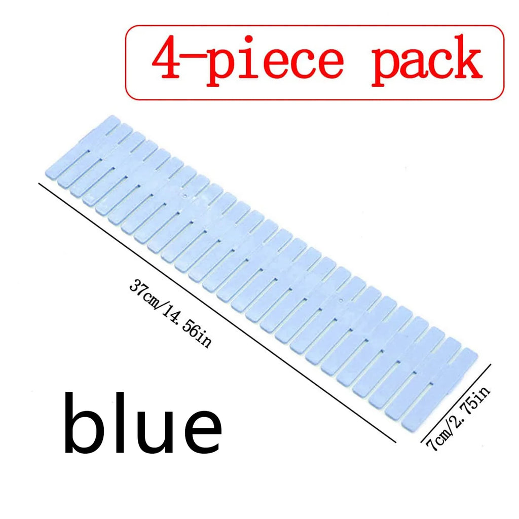 4Pcs Drawer Storage Dividers Sock Compartment Box Free Combination Plastic Partition Board Underwear Grid Divider Organizer Cosmetics Miscellaneous Compartment Box