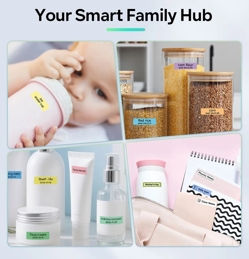 Phomemo Q30 Bluetooth Label Maker, Thermal Sticker Maker with 1 Roll Free Label, Available for Small Business/Home Organization