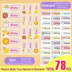 Custom Heat Transfers Name Sticker Personalized Washable Clothes Ironing Stickers Iron-on Labels Fabric Clothing Babysuit Tags