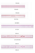 Empire sewing ruler and French curve, used for pattern making drafting, transparent plastic fashion designer ruler pieces assemb