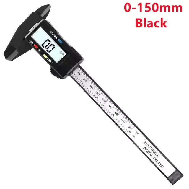 100mm/150mm Electronic Digital Display  Caliper Carbon Fiber Dial Vernier Gauge  Measuring Tool Ruler for Precision Measurement